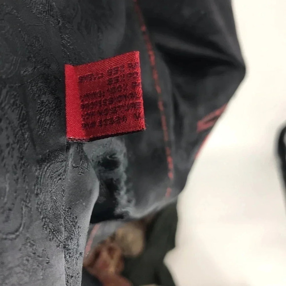 Adolfo 46L Slim cut grey microtech blazer - Picture 6 of 8